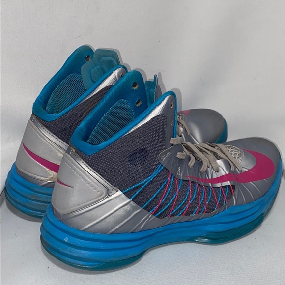 Nike Lunar Hyperdunk Grey/Fireberry-Dynamic Blue - Picture 5 of 8